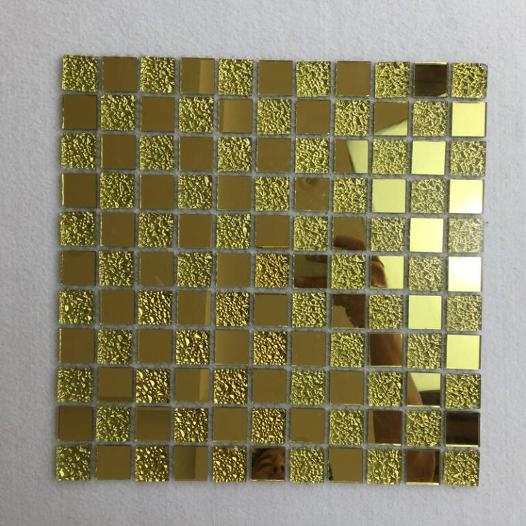 CM-ZQ-006 Gold Mixed Format Self-Adhesive Glass Mosaic Tile mosaic tile