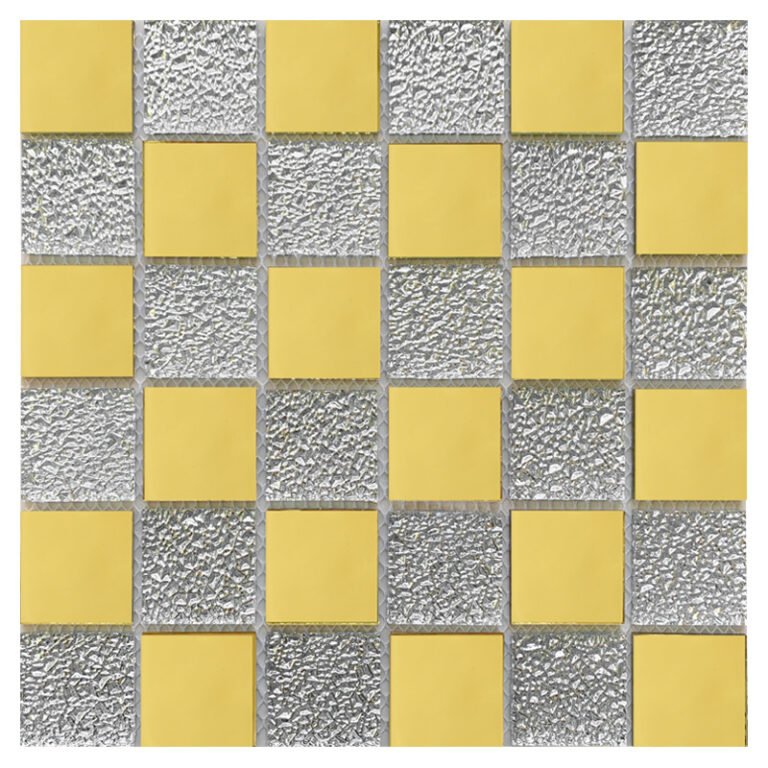 CM-ZQ-037 Gold and Silver Mixed Format Self-Adhesive Glass Mosaic Tile mosaic tile